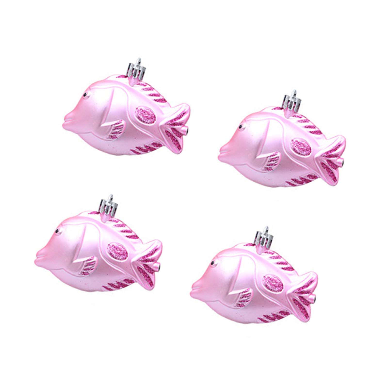 Tsophreniq 4Pcs Marine Life Theme Christmas Tree Decorations Mackerel Fish Holiday Tree Ornament for Festival Celebration Celebratory Party Decorations