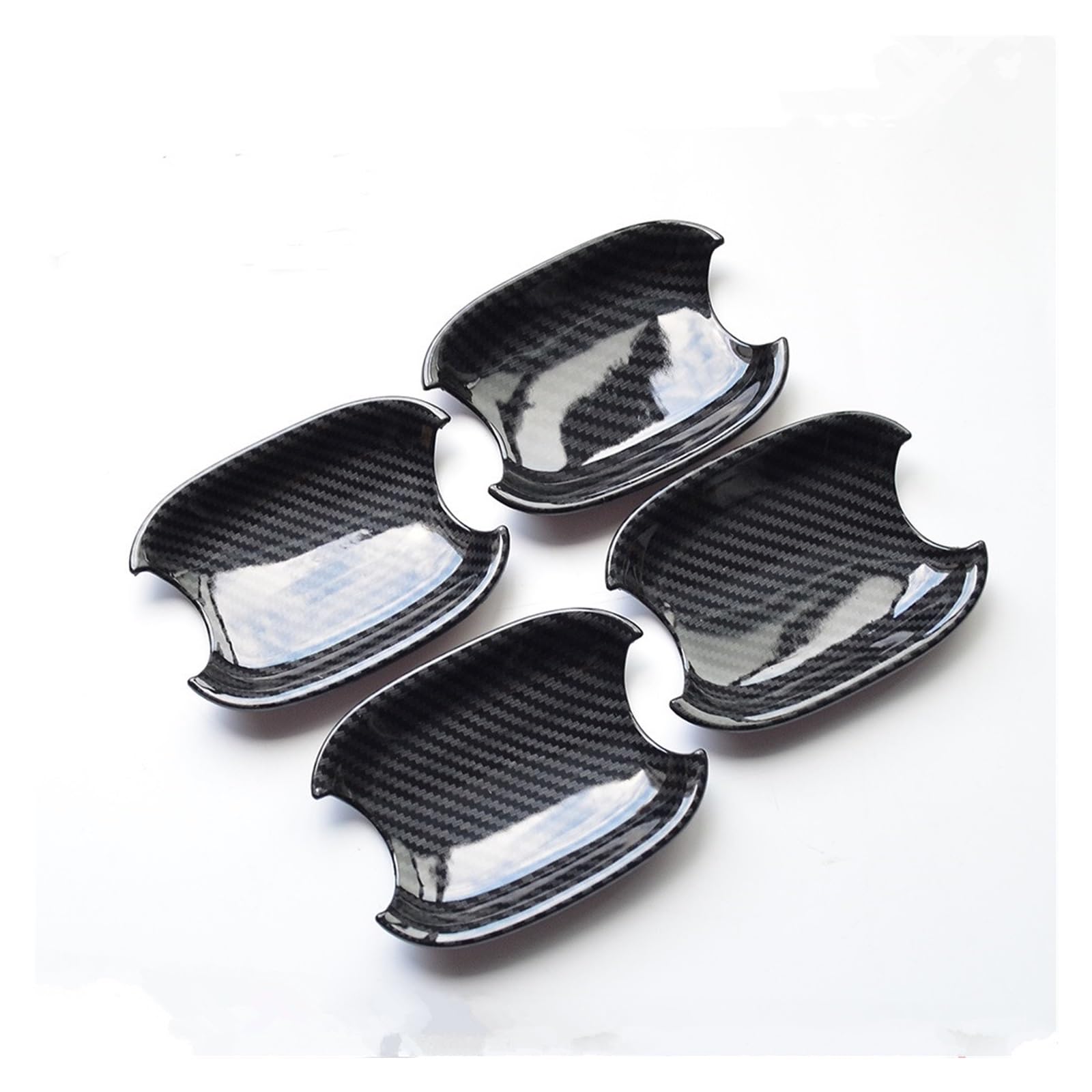 Hckclmbmzw One Color For A5 2009 2010 2011 2012 2013 2014 2015 2016 Carbon Fiber Car Exterior Door Handle Cover Outer Bowl Moulding Trim Door Handle Cover(1)