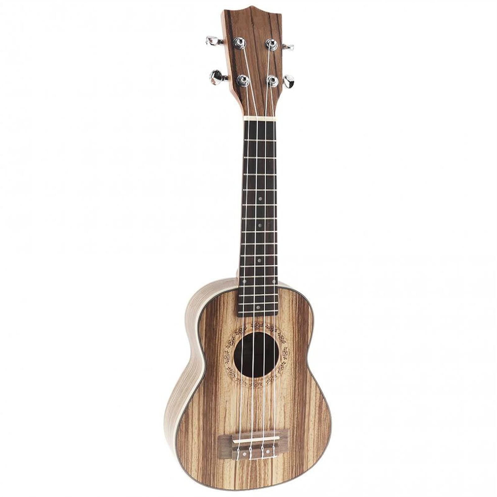 Ukulele koncertowe Początkujący Ukulele 21- calowy Wysokiej Jakości Przenośne Sopranowe Ukulele 15 Fret Cztery Struny Zebra Guitar Guitar Ukelele Muzykalny Instrument Struszony