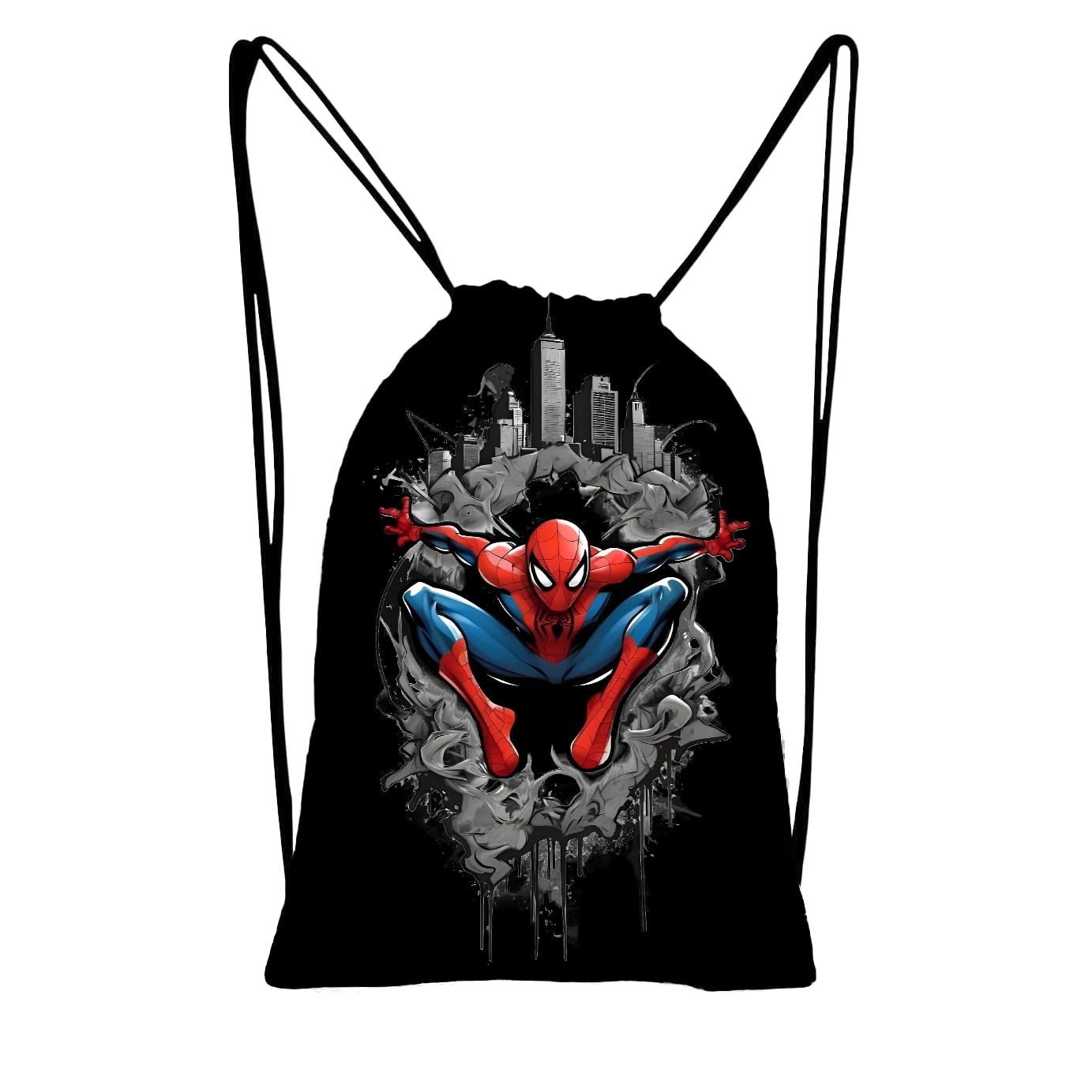Drawstring Printed Collage Bag for Women | Collage Bag for Men | Durable Lightweight Gym Cinch Backpack | Great for the Sports, Collage, Tution & School-image-25