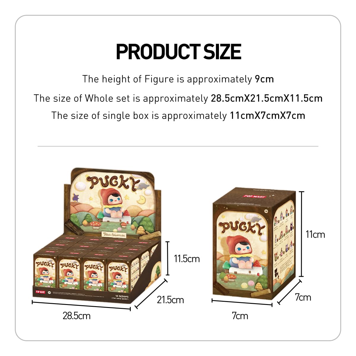 POP MART PUCKY Poko's Adventure Series Figures Whole Set Premium Design Gifts for Women Fan-Favorite Collectible Chic Art Toy Action Figure