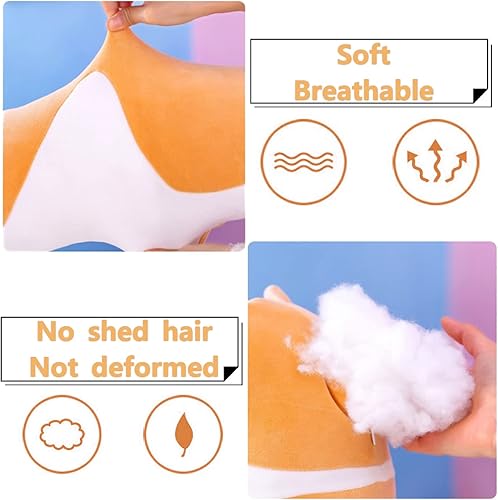 Miniatura 10 de Almohada suave de felpa larga para gatos, almohada de algodón para dormir, almohada de gatito de peluche, regalo para niños y novias (35.4