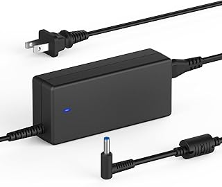 65W Charger for HP Laptop Pavilion x360 11 13 14 15 17, HP Envy 13 15 17 X360, HP Stream 11 13 14, HP Elitebook Chromebook Spectre ProBook Laptop Power Supply Cord 8.8FT, 19.5V 3.33A, Blue Tip, LED