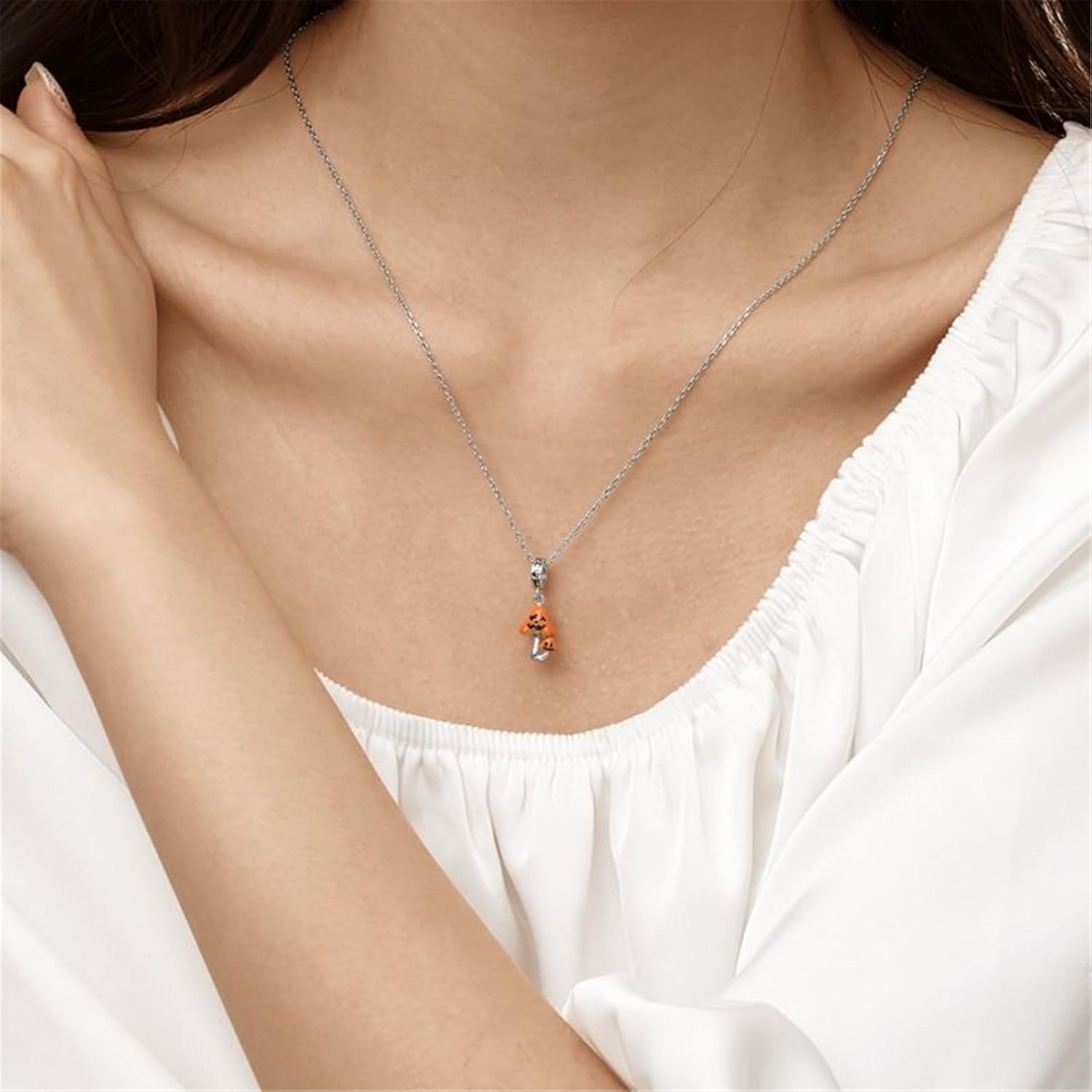 GNOCE Halloween Toadstool Pendant Charms for Bracelet 925 Sterling Silver Dangle Charms for Bracelet/Necklace Jewelry Gift For Women Mother's Day - Image 5