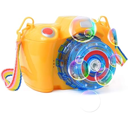 Amazon カメラ型シャボン玉 バブルマシーン シャボン玉 電動 バブルガン しゃぼん玉 子供 おもちゃ お風呂 プール 外遊び 水遊び 自動 子供用カメラ Kanalink おもちゃ おもちゃ