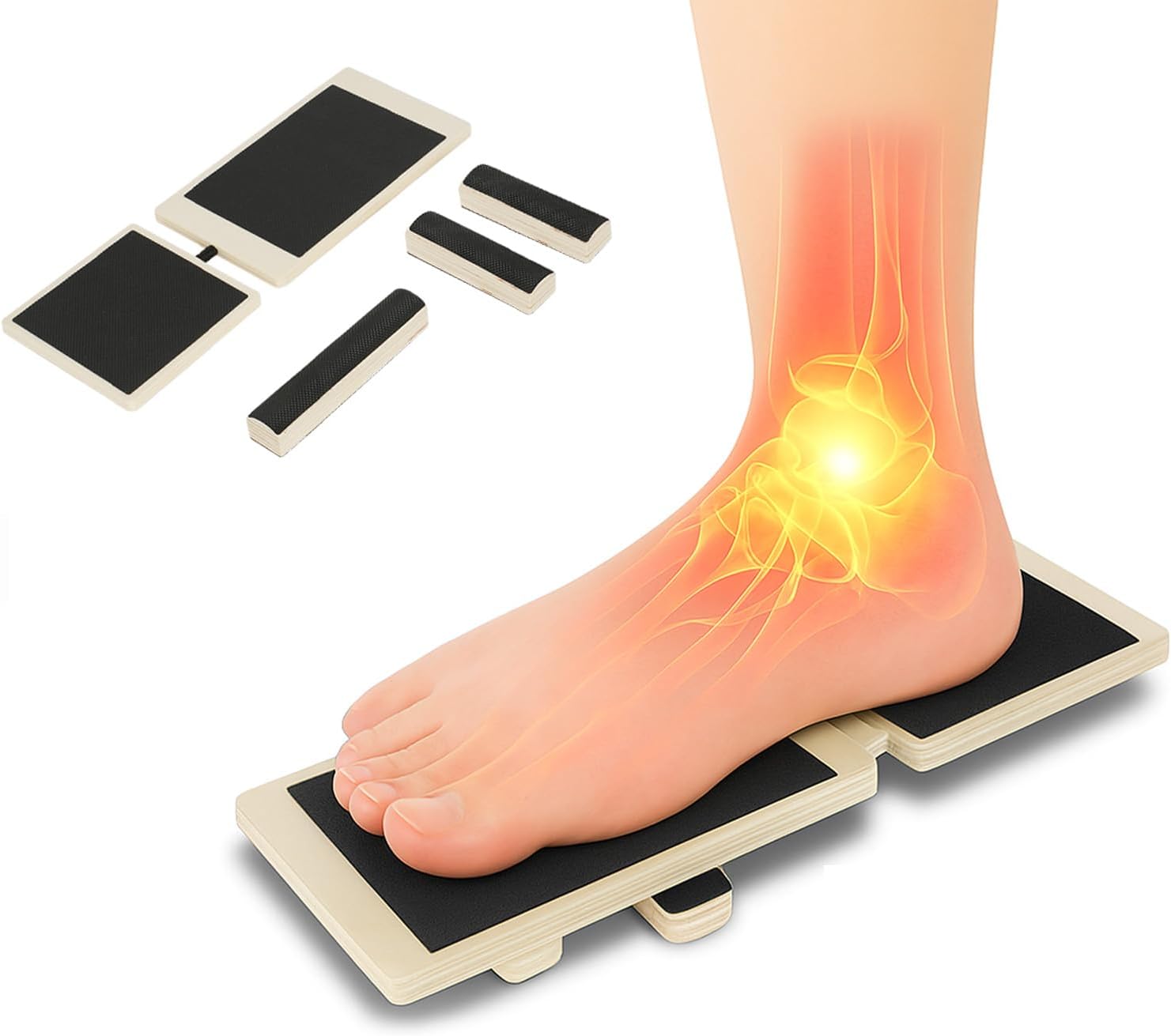 Adjustable Balance Board for Ankle & Foot Strength – Single-Leg Stability Trainer for Balance, Mobility, Calf Flexibility & Core Control – Foot Exercise Equipment for Home, Office, Gym & Rehab