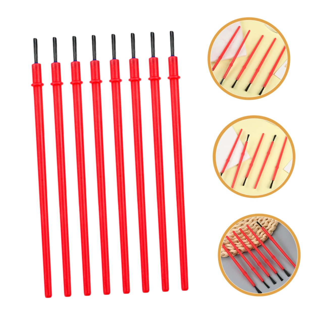 DOITOOL 5 Set Pennello Per Pittura Per Acquerello E Strumenti Artistici Per Studenti E Professionisti Resistente E Pratico Per Dettagli Precisi 100 Pezzi*5