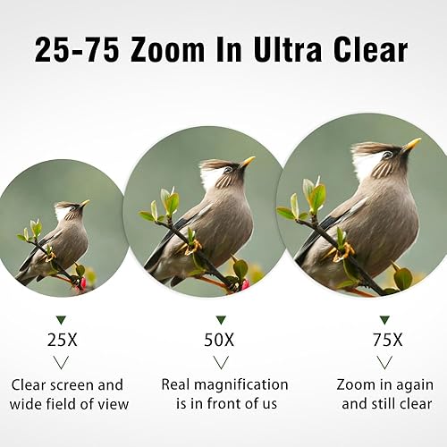 Miniatura 6 de Visores de detección con trípode, caza, en ángulo, impermeable, alcance de disparo, con adaptador de teléfono, compacto, para tiro al objetivo,