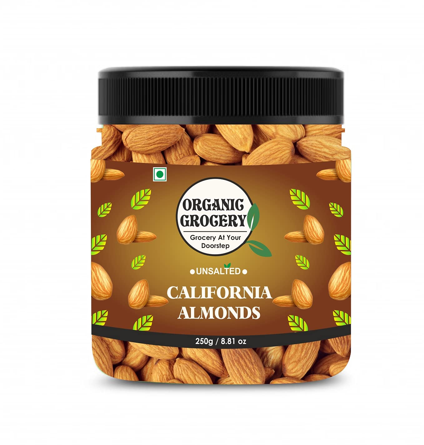 Organic Grocery California Almonds - Badam 500 Gram (250 x 2 Jar Pack), Rich in Protein and Increase Stamina - Dry Fruits for healthy morning Fresh and Healthy For Raksha Bandhan Festival Celebration | Raksha Bandhan Gift Pack For Family, Friends, Corporate Office Gifts Combo Diwali Celebration gift pack hamper