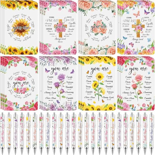 Regalos cristianos para el Día de la Madre: 24 cuadernos de oración y bolígrafos bíblicos