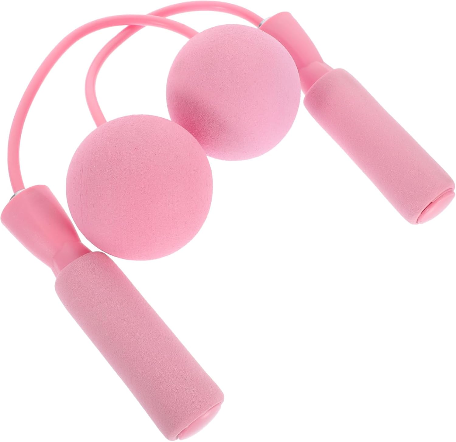 YARNOW 1Pair Cordless Skipping Rope Fitness Jump Rope for Exercise Tangle Bear Load Ball Design for Gym Workouts and All Ages