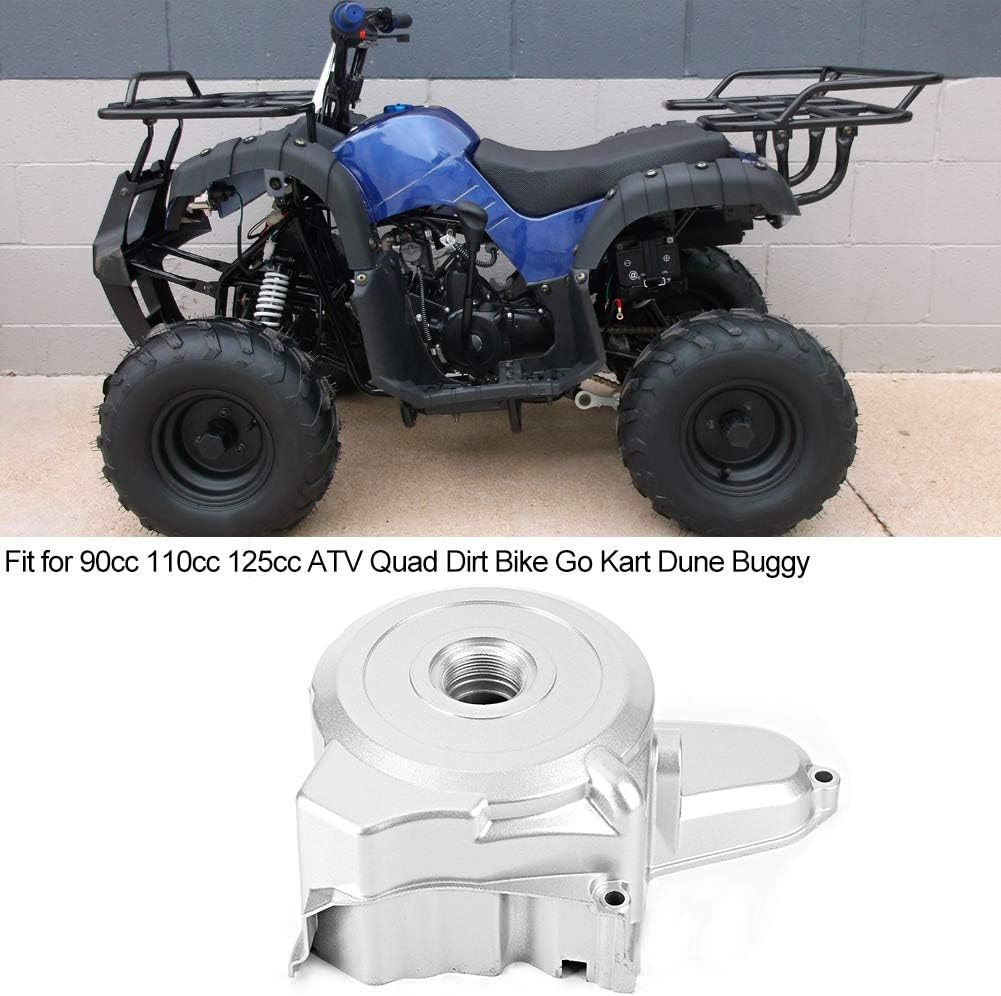 Motor Engine Cover Case for 110cc PIT Quad Dirt Bike ATV, Top Mount Starter Motor Cover, Aluminum Alloy Replacement Part, Direct Fit for Chinese Dirt Bikes and ATVs