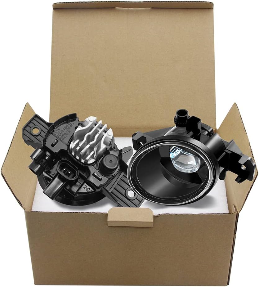LED Fog Light Replacement for Nissan 07-21 Altima, 13-16 Pathfinder, 15-18 Murano, 15-17 Juke, 04-19 Sentra (Except SE-R), 07-14 Maxima, 14-16 Versa Note, Driver and Passenger Driving Fog Lamp