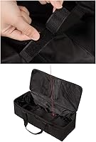 Vista 4 de Bolsa de transporte compatible con Cricut Explore Air y Maker, bolsa impermeable compatible con Cricut Explore Air y suministros (negro, 1+1)