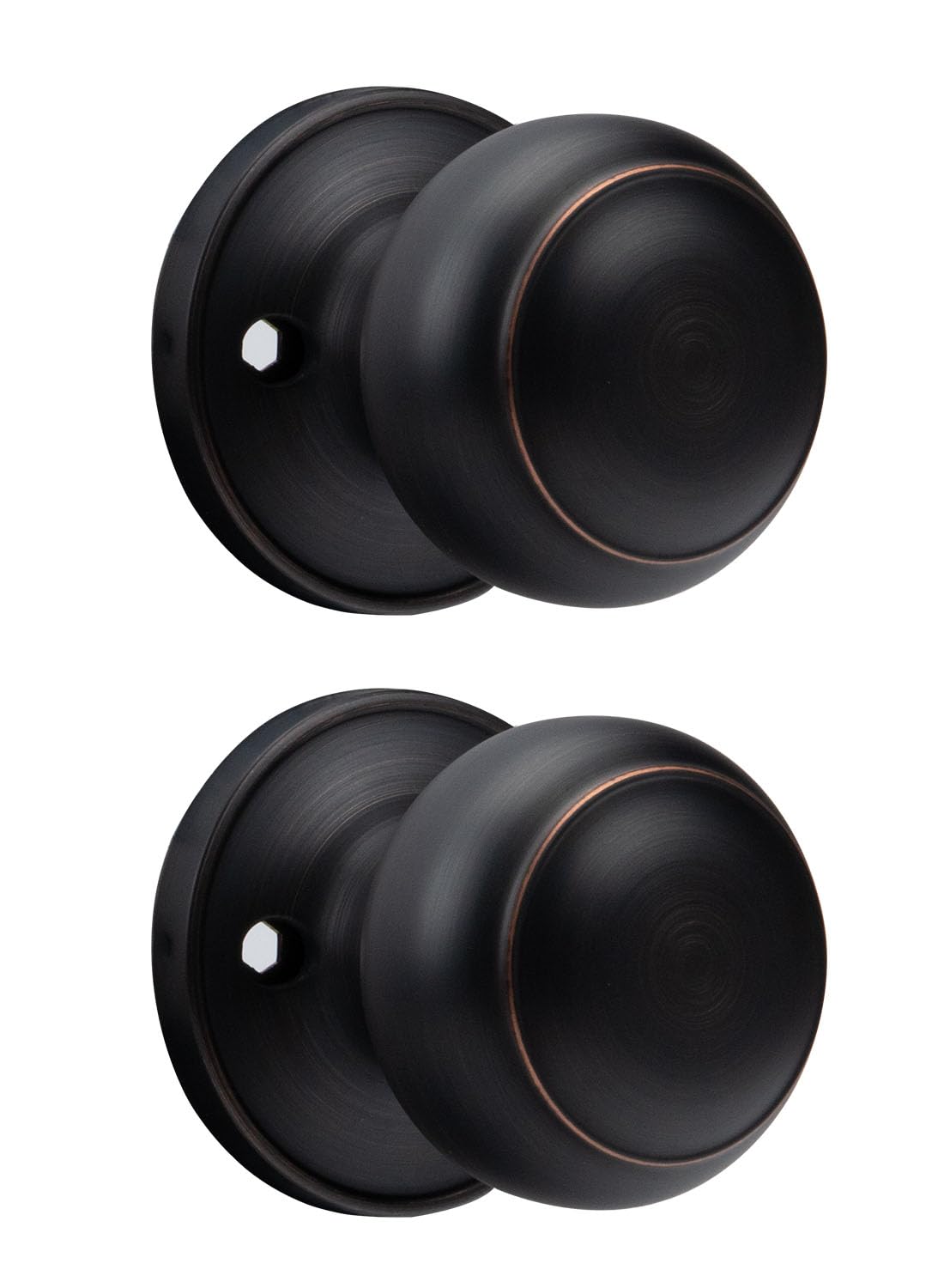 Boutons de porte de placard factices Haidms en bronze huilé pour meubles d'intérieur