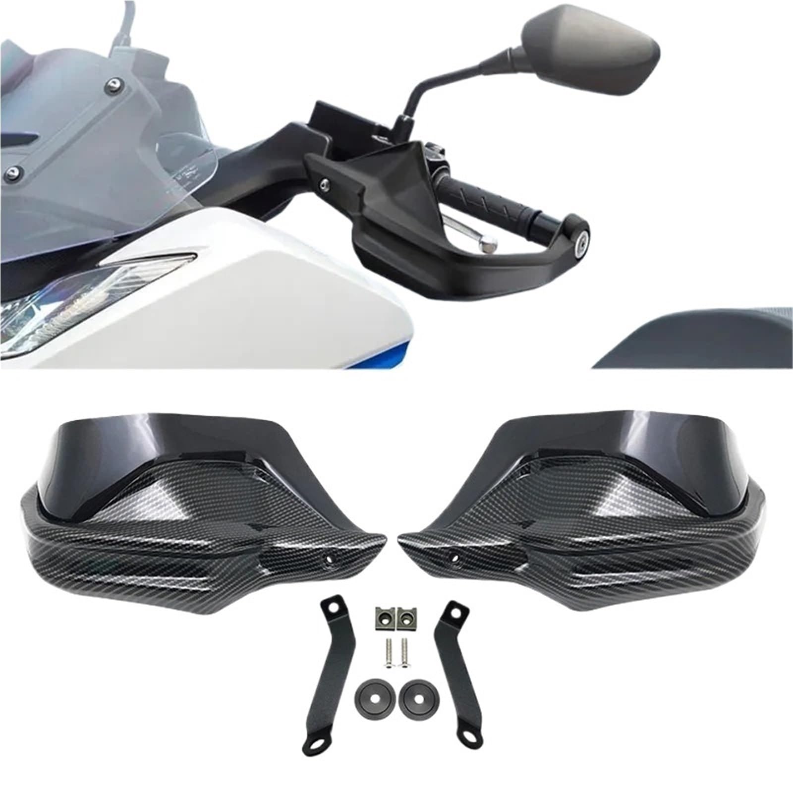 Ochraniacze dłoni Pasuje do Honda Integra750 NC 750 Integra osłony dłoni motocykla tarcza przednia szyba ręcznie nakręcana(Windshield Grey)