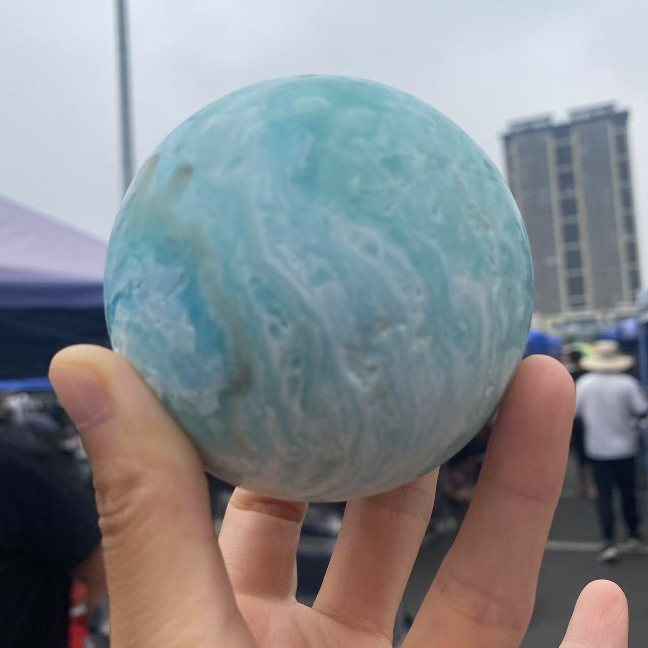 1 pièce de 200 à 300 g de sphères de Cristal de Quartz hémimorphite, Pierres précieuses spirituelles