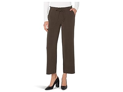 Liverpool Los Angeles Pull On Tie Waist Wide Leg Ankle Pants Women