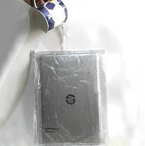 Miniatura 4 de Cubierta antipolvo impermeable para portátil de 15,6 pulgadas, a prueba de polvo, a prueba de arañazos, translúcido con cierre de cremallera, bolsa