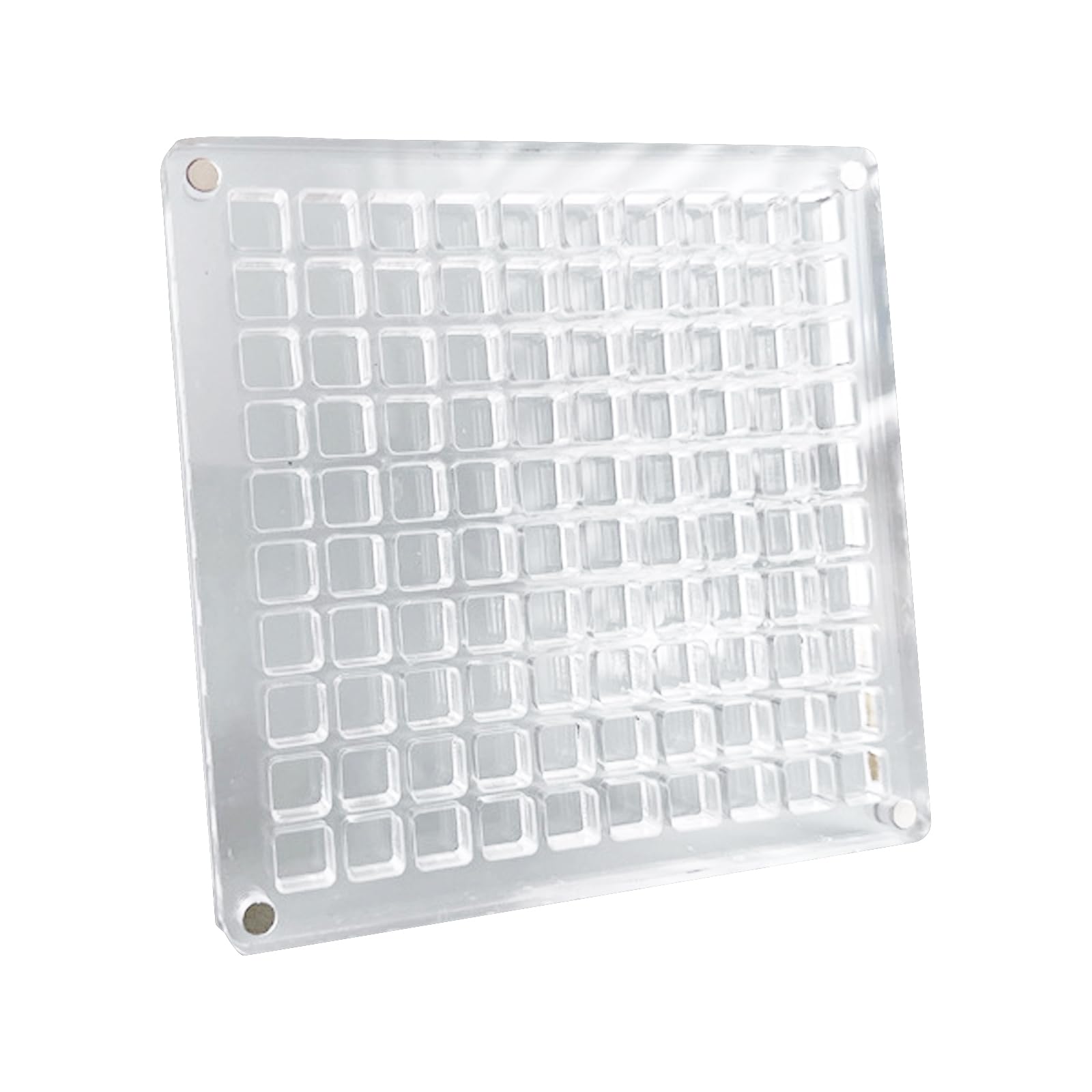 yanwuwa Seashells Display Box 36/64 / 100 Grids Seashells Storage Case Acrylic Decorative Jewelry Box Acrylic Storage
