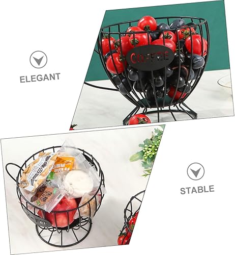 Miniatura 7 de DECHOUS Estante de almacenamiento para taza de café, estantes de almacenamiento, estante de exhibición, barra de café, organizador de café, cesta de