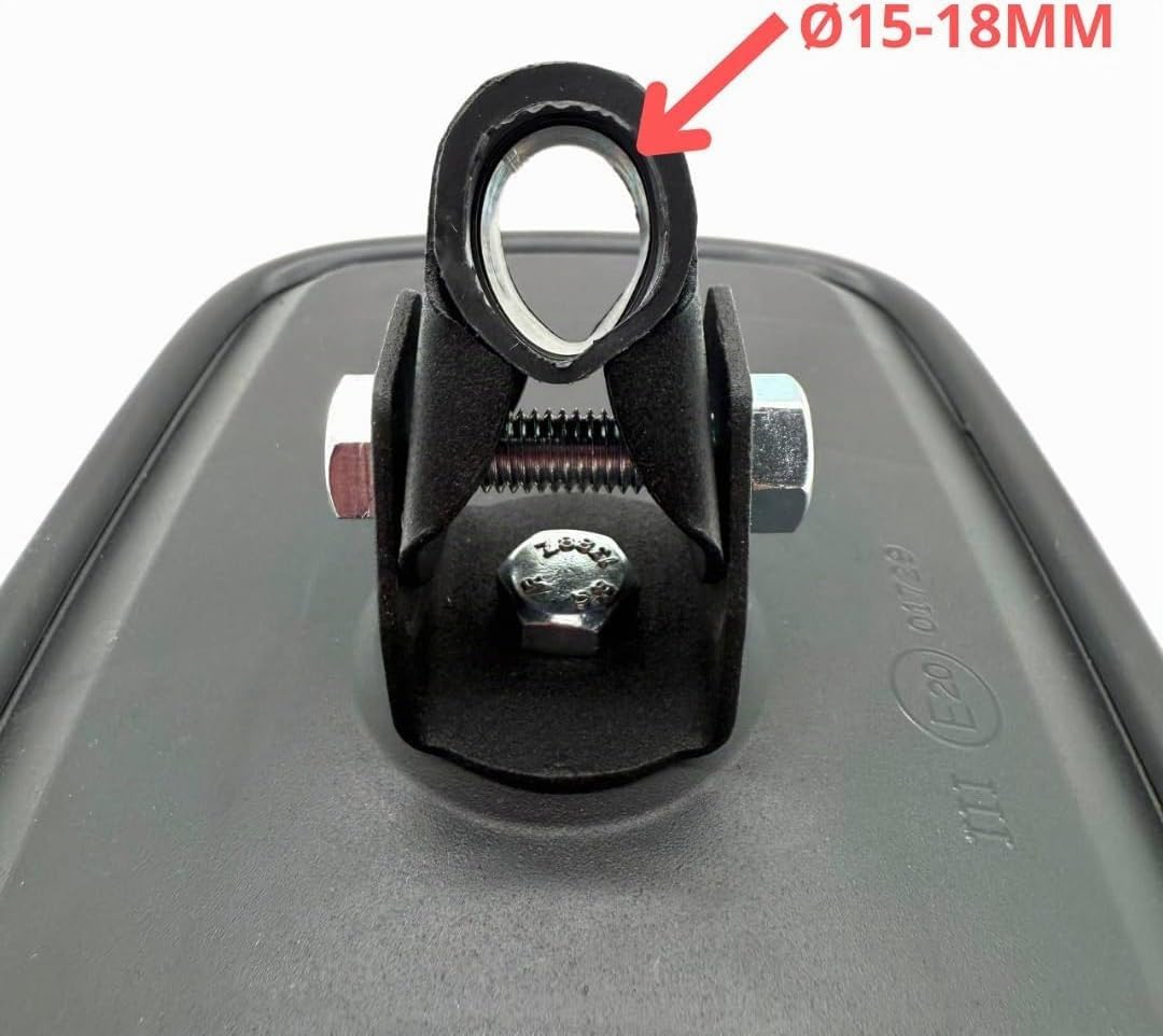 2x Außenspiegel Rückspiegel LKW ø15-18mm 232x145 mm Spiegelhalter Spiegelarm SET
