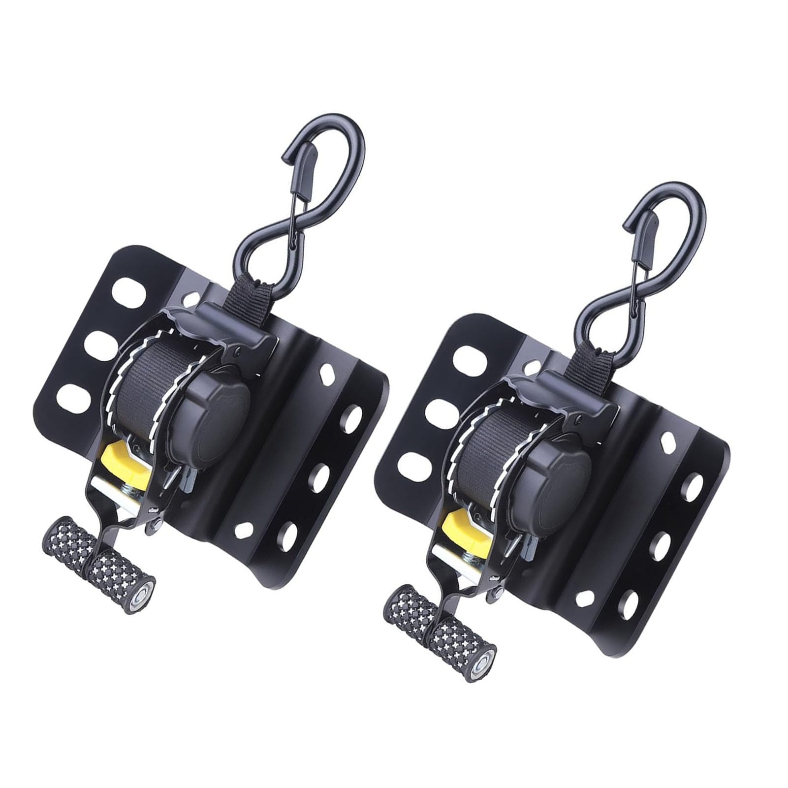 Cinghie di ancoraggio a cricchetto da 2 pezzi Kit tenditore automatico per auto Moto in movimento