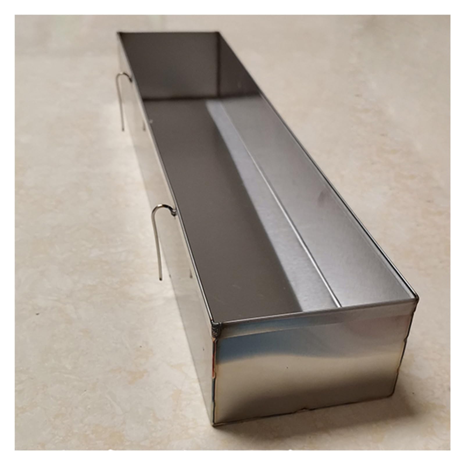 AMUFJJ Comedero para Ganado Comedero De Acero Inoxidable para Ganado, Comederos Reutilizables, Contenedor para Pollos, Patos Y Ovejas, Comedero De Heno Y Bebedero 2 En 1.(L 60cm (23 3/5in))