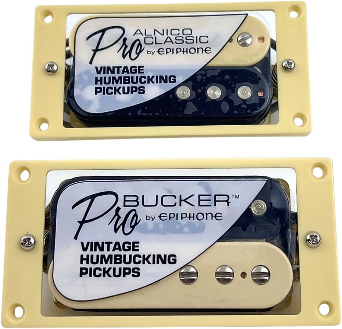 1 Set ProBucker Zebra Alnico II Vintage Humbucking Pickups 5 Core Wire For Electric Guitar