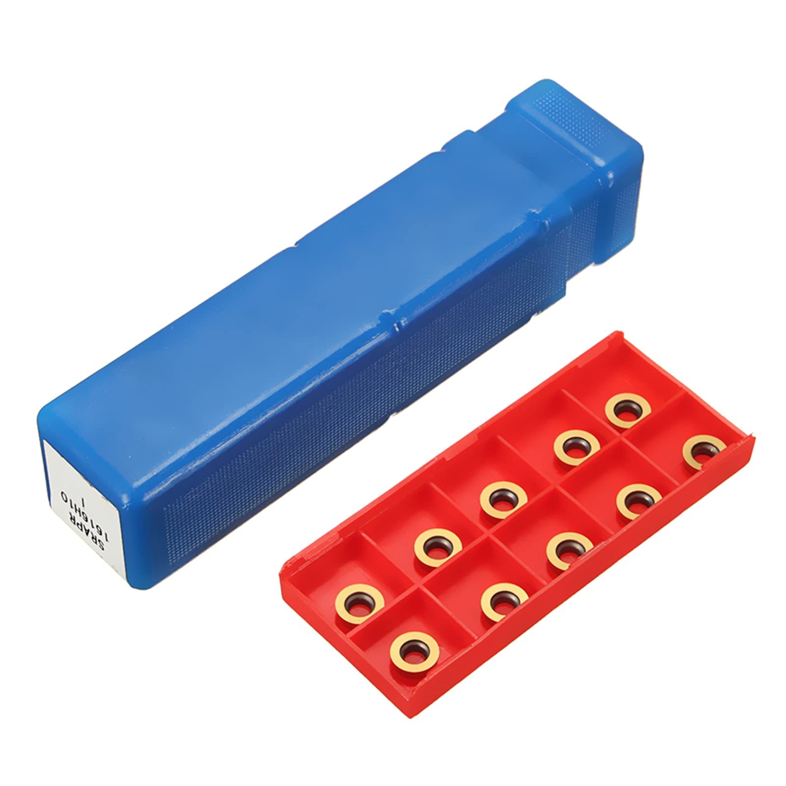 Cortador de fresado de superficie Herramienta de giro SRAPR1616H10, soporte de barra aburrida, soporte de inserción de torno externo de fresado plano + 10 RPMT10T3MO Insertar herramienta de torneado