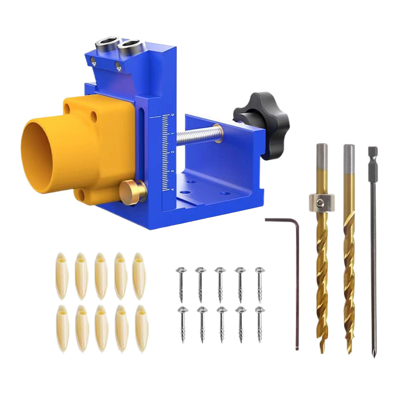 Kit de Plantilla para Agujeros de Bolsillo Ayuda Ultraligera Para Trabajo | Guía Para Perforación En Ángulo Para Metales, Carpintería, Construcción, Ensamblaje E Instalación