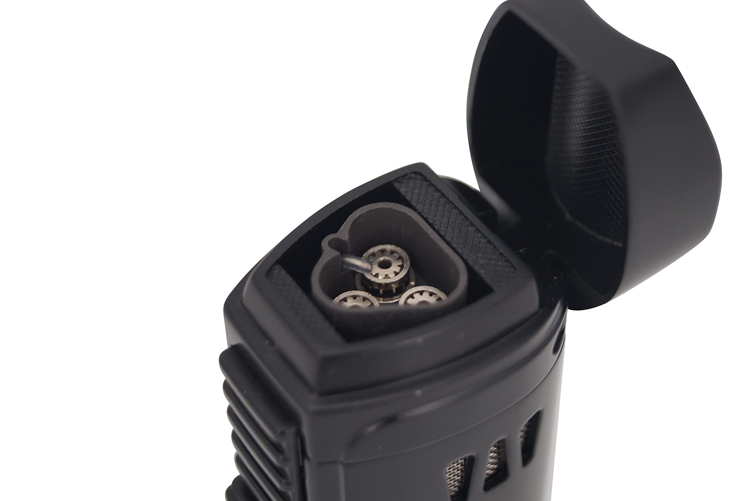 GERMANUS Encendedor VIII, Acero Inoxidable, Negro