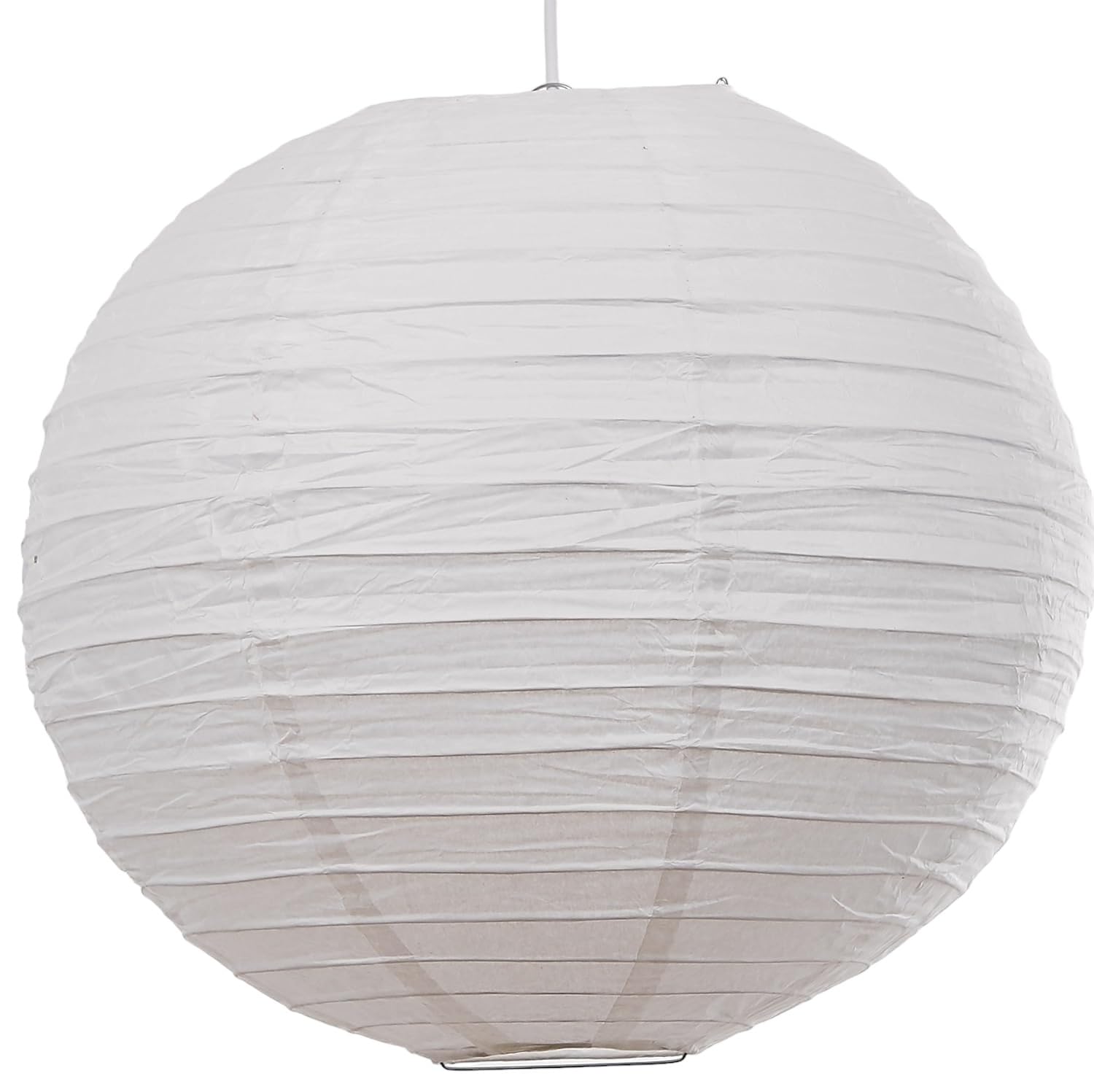 Quality White Regular Wire Paper Lantern Extra Light Shade Lampshade (30inch 75cm)