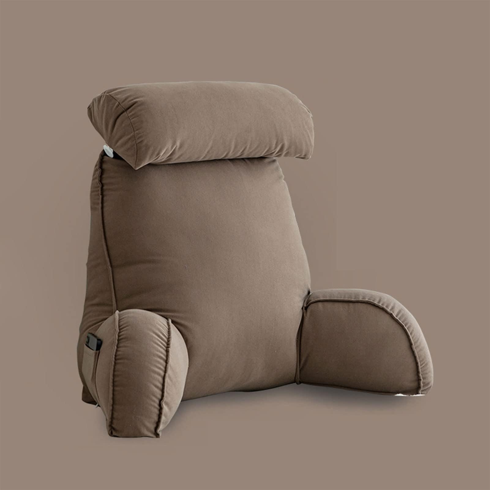 Coussin de dossier de jeu haut de gamme en textile doux et enveloppant avec poches