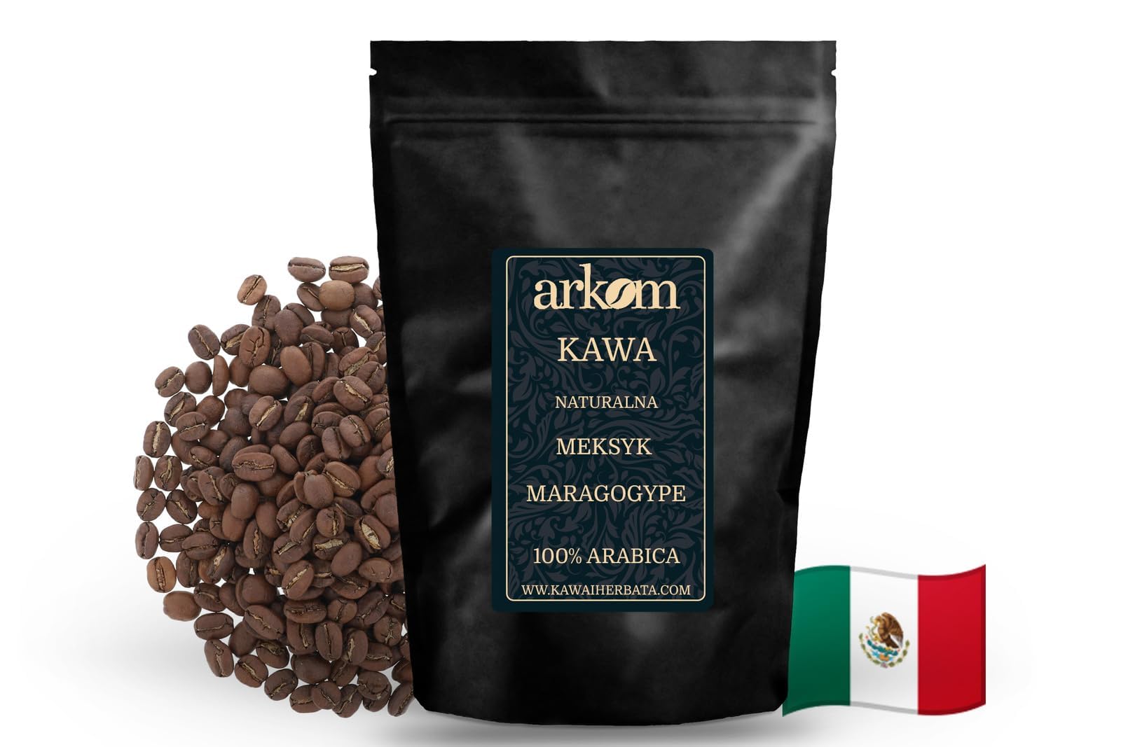 Arkom Meksyk Maragogype Kawa ziarnista Arabica, 1kg