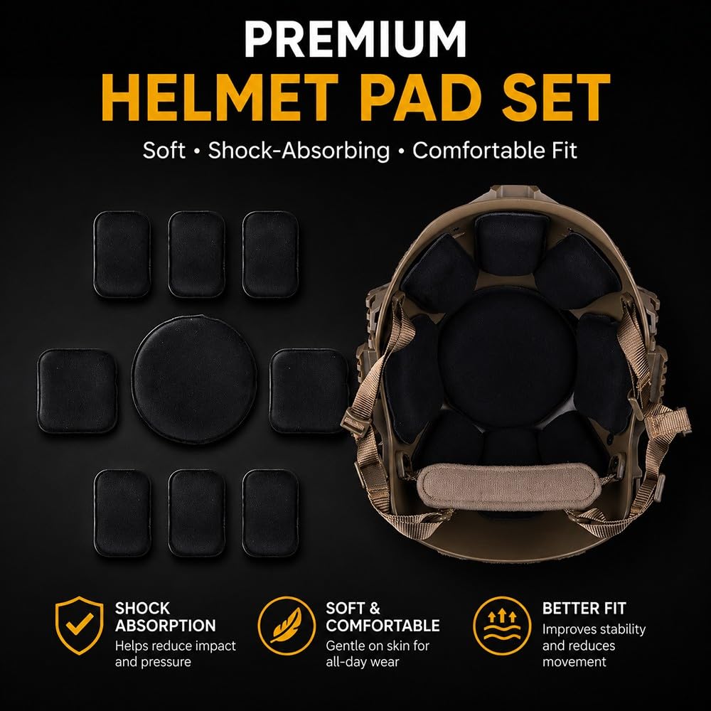 Casco Tattico Airsoft con Copricasco, Passamontagna Traspirante E Cuffie Protettive per L’udito, Set Completo Equipaggiamento Softair E Paintball, Leggero, Regolabile for Paintball