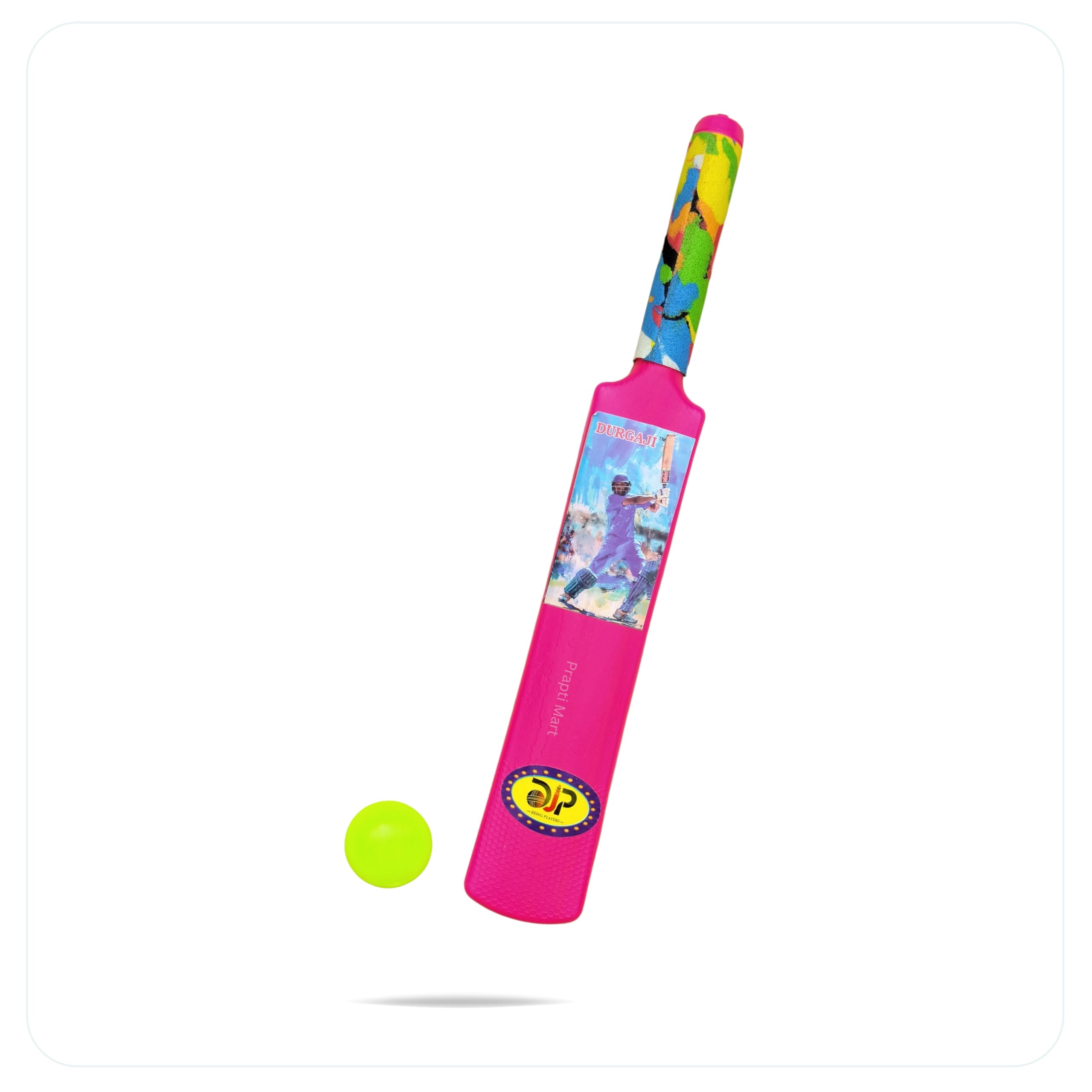 Plastic Bat Ball for Kids | Small Size Cricket Play Set | Safe, Lightweight & Durable | Indoor & Outdoor Fun | Sports Toy | 1 Pcs | Age 1-4 Years (Pink)-image-36