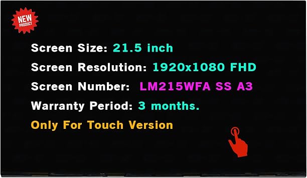 LM215WFASSA3 Screen Replacement LM215WFA-SSA3 for HP 22-D 22-df0023w LCD Screen Display Repair LM215WFA SS A3 19201080 FHD Touch Version