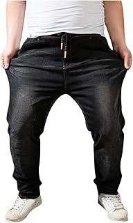 Mens jean joggers plus size Clearance