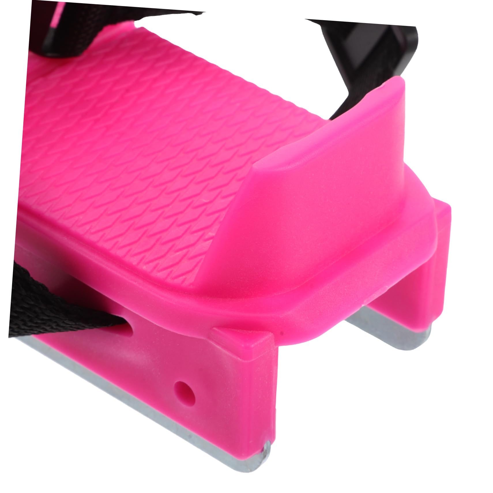 Abaodam Pattini da Ghiaccio Regolabili per Ragazzi, Scarpe Invernali Rosa in Pp+Metallo Design Facile, per Sport Invernali e Piste di Pattinaggio