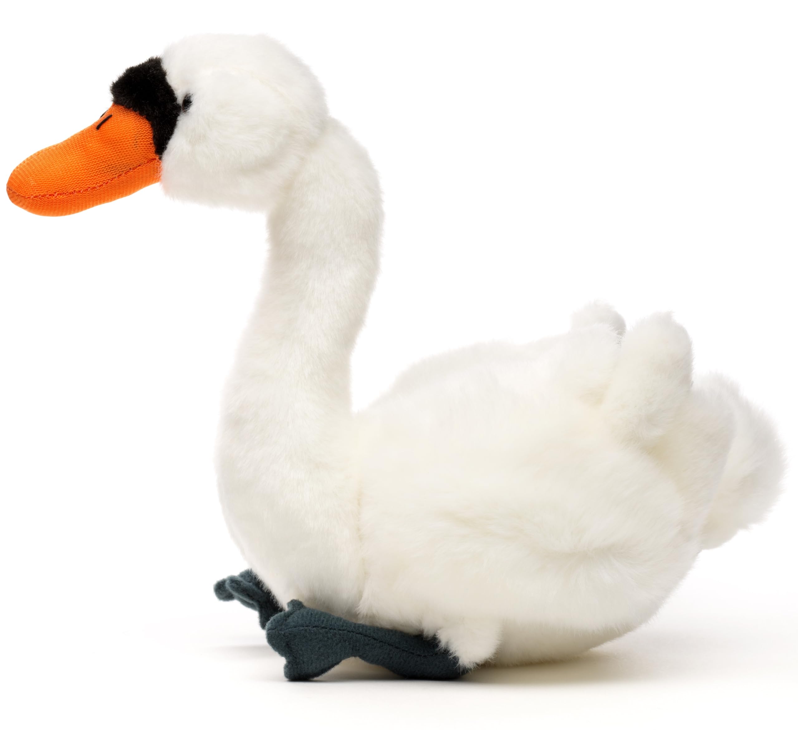 Uni-Toys - Łabędź - 16 cm (długość) - pluszowy ptak - pluszowa zabawka, przytulanka