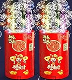 FUFRE Seifenblasenmaschine Weihnachten, Bubble Machine Feuerwerk Mit LED-Lichtern Fur Weihnachtsspielzeug Für Jungen/Mädchen