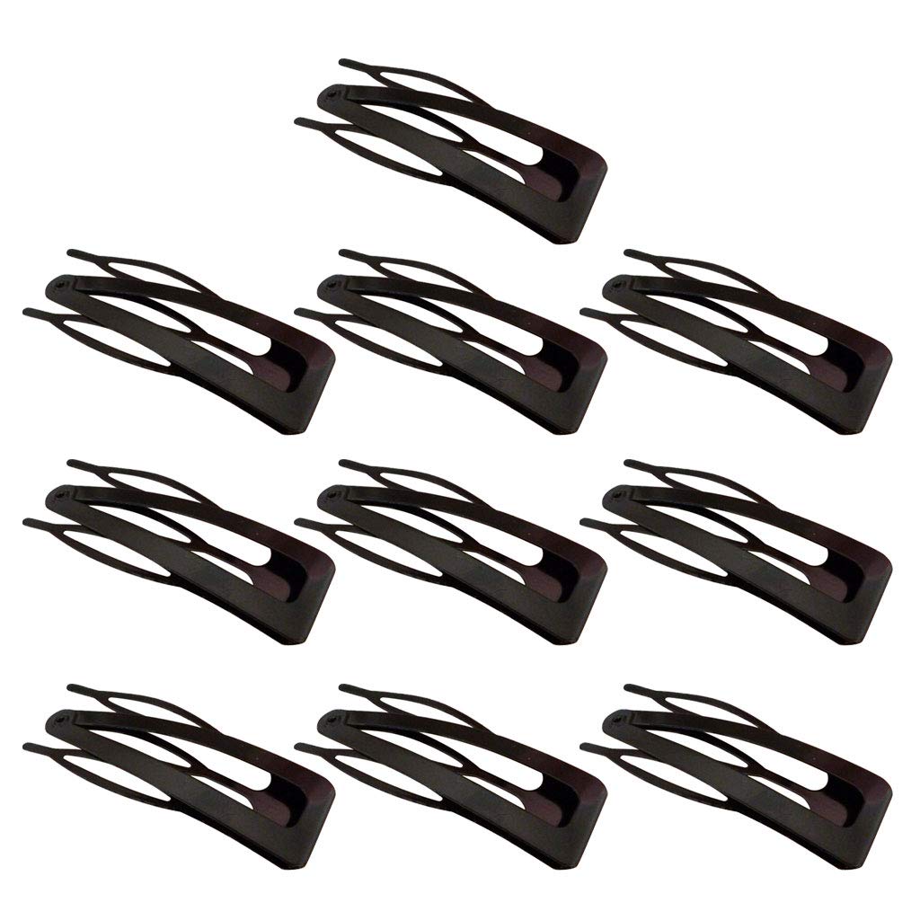 Montesy 10 Pack Women Hair Cutting Double Grip Hair Clips Metal Snap Hair Clips Hair Barrettes For Hair Making Salon Supplies Snap Hair Clips