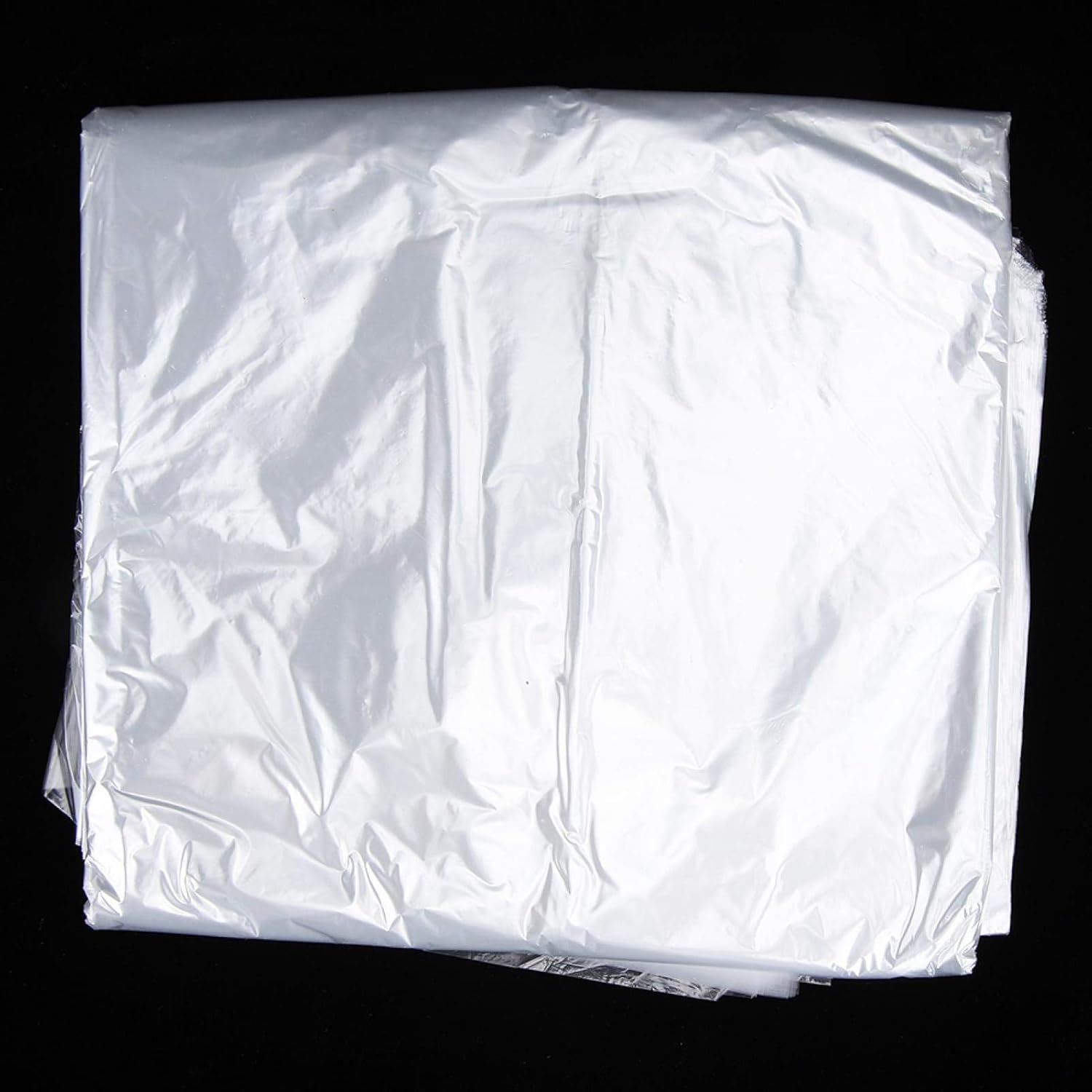 Transparent Clothing Dust Cover, Dustproof Garment Bag Hanging Dry Cleaner Clothes Bags Plastic Clear Suit Jacket Protector for Coats Dresses Costumes Uniforms Home Storage Closet 50PCS 60x90cm