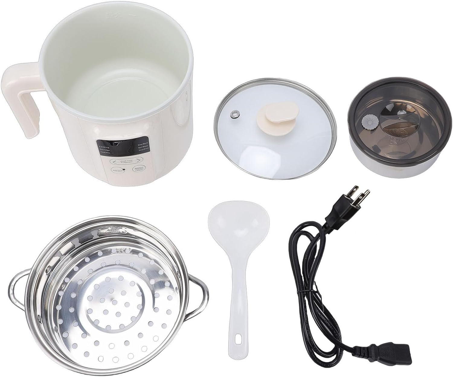 Olla Eléctrica HEEPDD 1.8L, Multifunción, Antiadherente, 110V