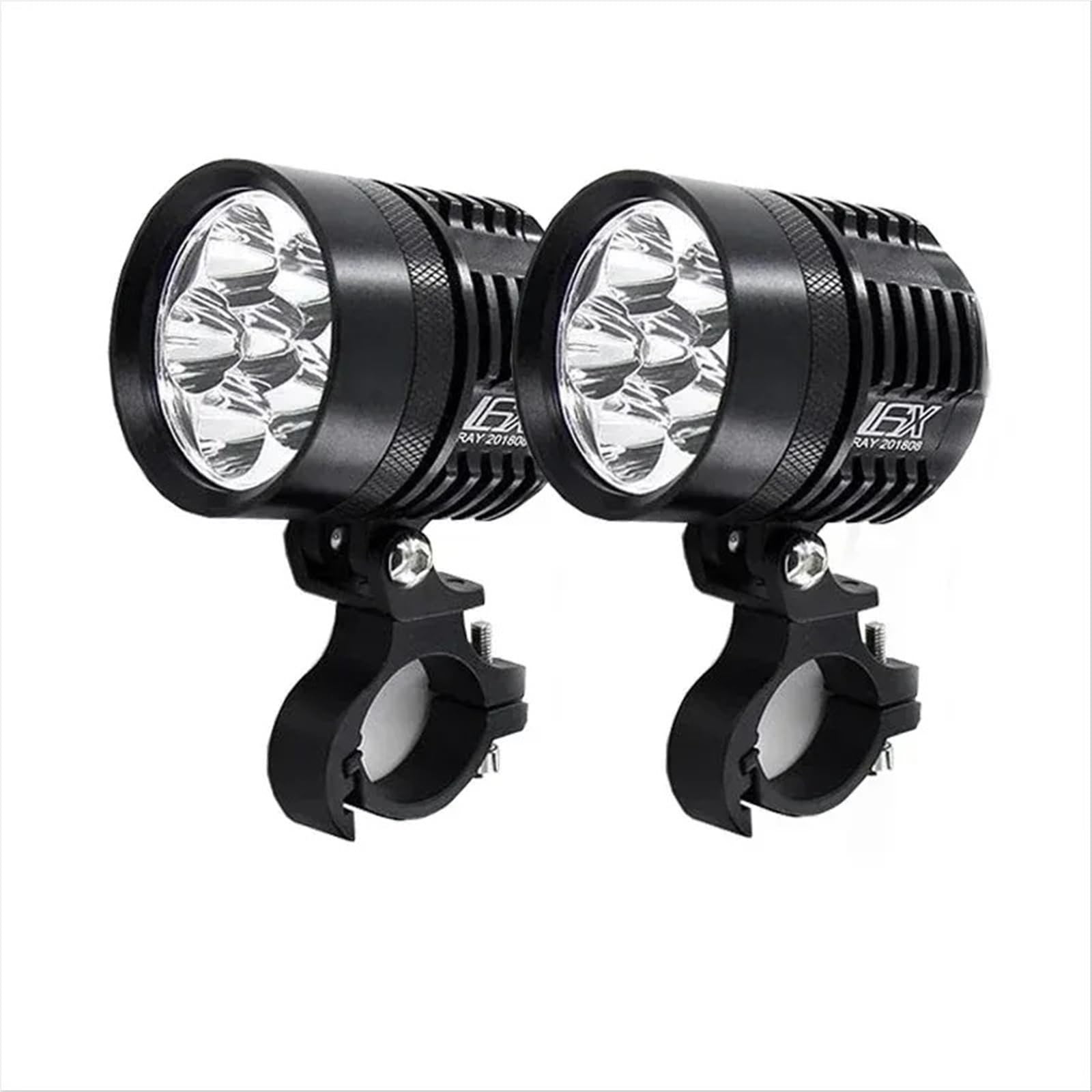 Moto Fari Stradali Spot Light Beam Per 2 Pezzi Faro Universale LED Moto 8000LM Faretto Impermeabile Flash Fendinebbia Lampadina Super Luminosa 12V
