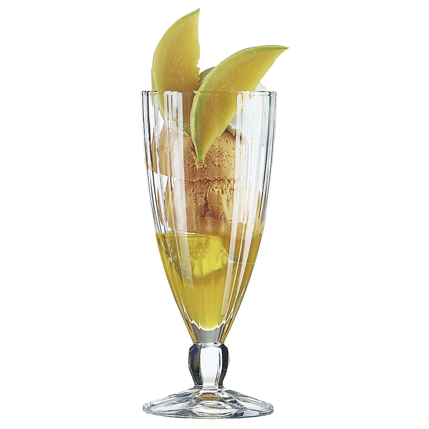 Arcoroc Set de 6 copas de helado Quadro de vidrio 36 cl | Transparente, Vidrio, formato irregular, acabado brillo, 36 cl, 6 piezas, apto para frigorífico, fácil de limpiar