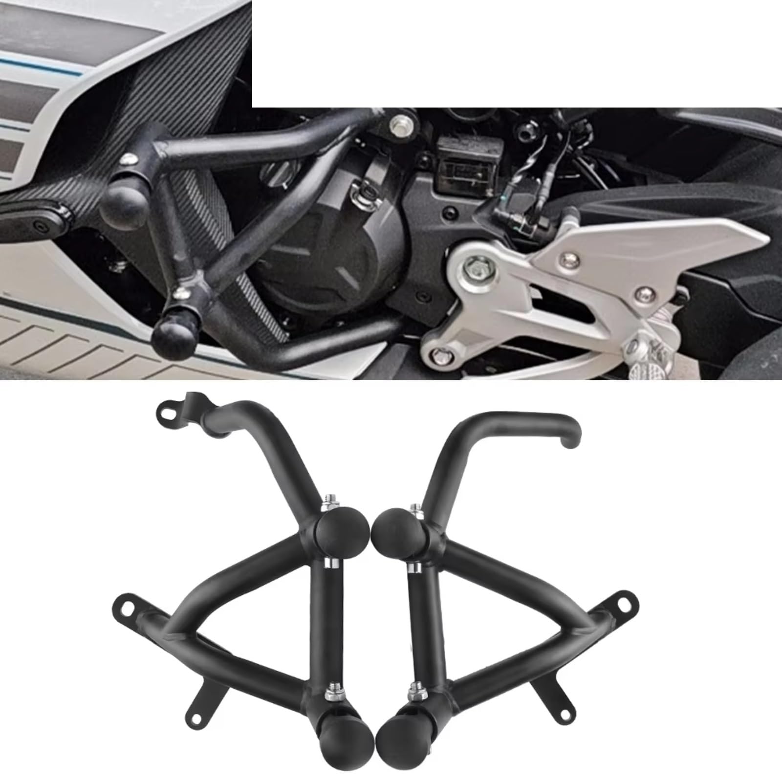 Paraurti Compatibile Con CfMoto Per 450Nk Telaio Moto Protezione Paraurti Motore Barra Anticaduta Protezione Caduta Crash Bar