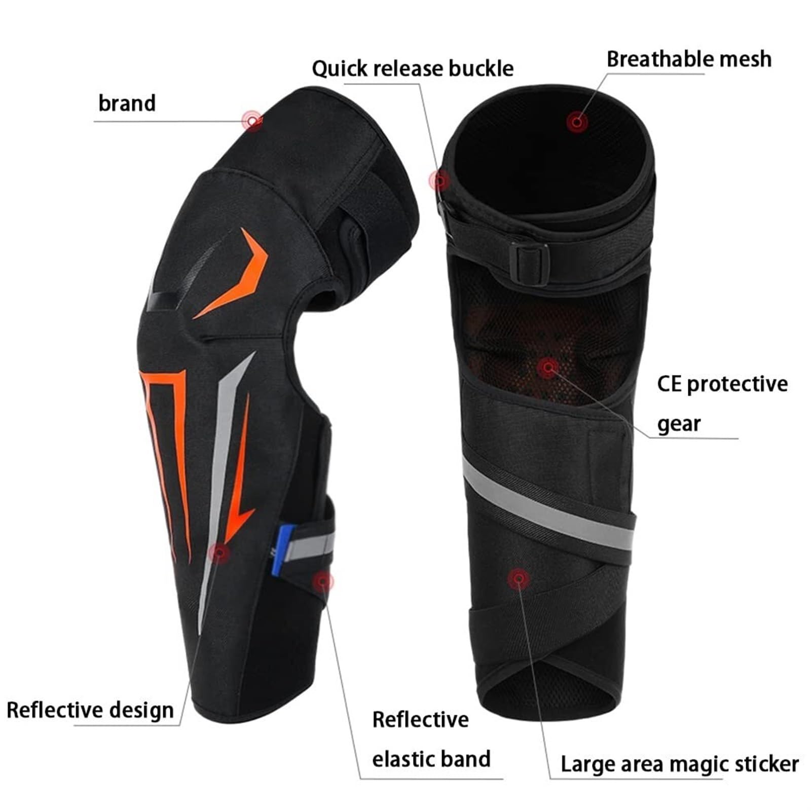 Kniepolster Knieschützer Sommer Männer Motorrad Knee Pads Atmungsaktiv Reiten Knieprotektoren Knieschutz Knieschoner Schutzausrüstung Für Erwachsene (Color : A)