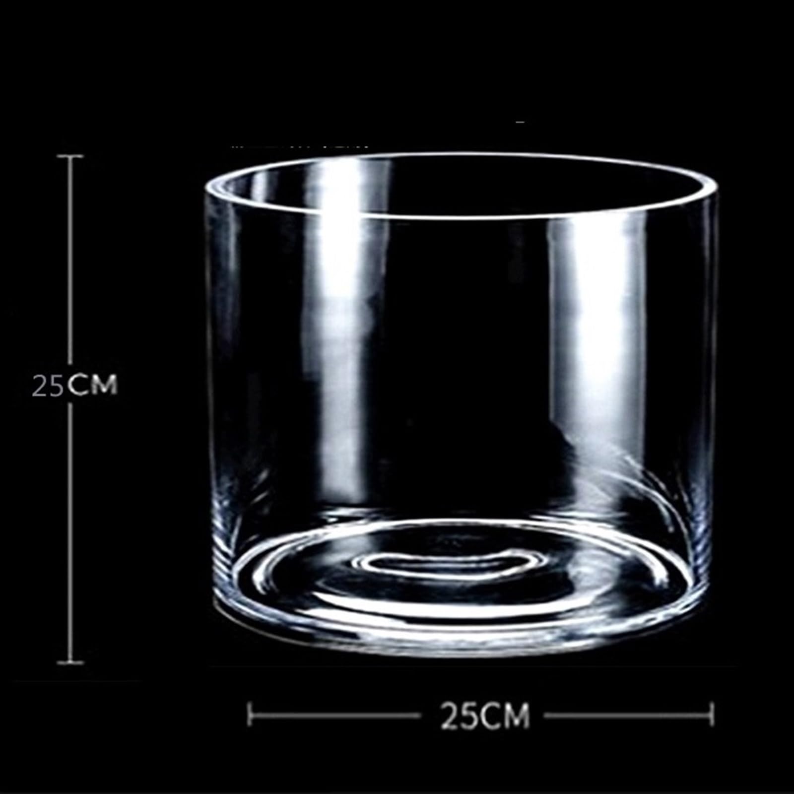 Poissons d'eau Douce Fleuriste hydroponique de Bureau d'aquarium Rond Transparent épaissi
